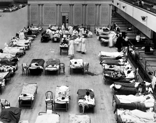 1918 Oakland Flu Hospital, Oakland, California, USA, 1918